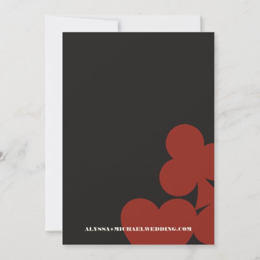 Las Vegas Casino Skyline Wedding Save the Date Einladung (Rückseite)