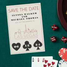 Las Vegas Casino Skyline Wedding Save the Date