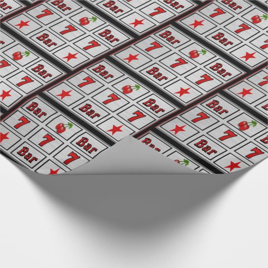 Las Vegas Casino Spielautomat Bars 7 B Geschenkpapier (Ecke)