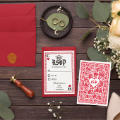 Las Vegas Casino Spielkarte Hochzeit RSVP