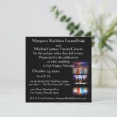 Las Vegas Casino Theme Hochzeit Einladung (Stehend Vorderseite)