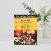 Las Vegas Casino Themenparty Einladung (Stehend Vorderseite)