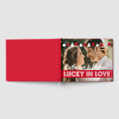 Las Vegas Casino Wedding Foto Red & White Gästebuch (Voll)