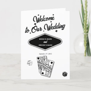 Las Vegas Casino Wedding Order of Service Programm