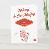 Las Vegas Casino Wedding Order of Service Programm (Vorderseite)