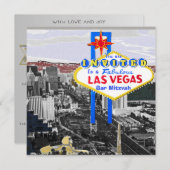 Las Vegas Celebration Einladung personalisiertes Z (Vorne/Hinten)