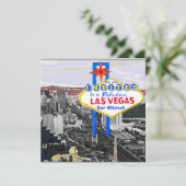 Las Vegas Celebration Einladung personalisiertes Z (Stehend Vorderseite)