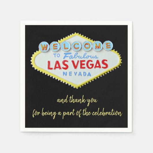 Las Vegas Celebration Serviette (Vorderseite)