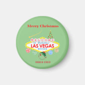 Las Vegas Christmas Mini Magnet (Vorne)