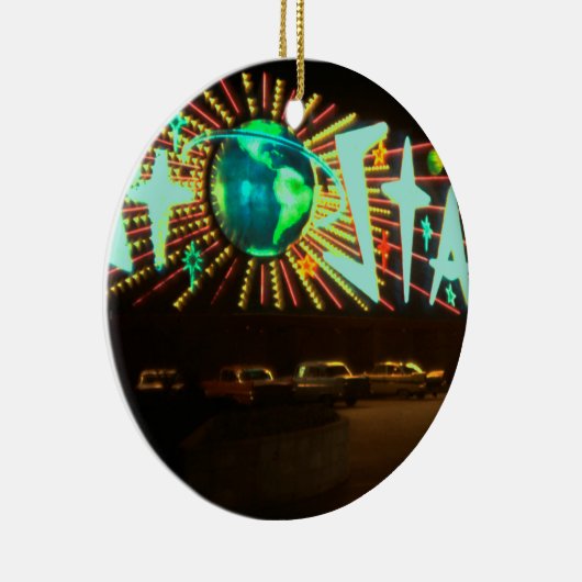 Las Vegas Circa 1959 Stardust Hotel Neon Sign Keramik Ornament (Rechts)