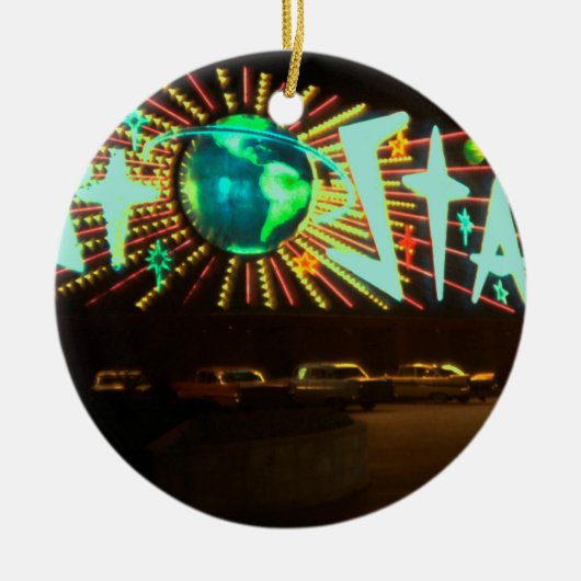 Las Vegas Circa 1959 Stardust Hotel Neon Sign Keramik Ornament (Vorne)