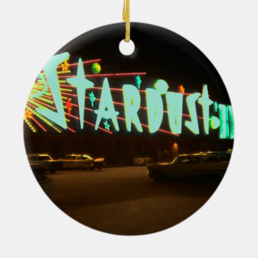 Las Vegas Circa 1959 Stardust Hotel Neon Sign Keramik Ornament (Hinten)