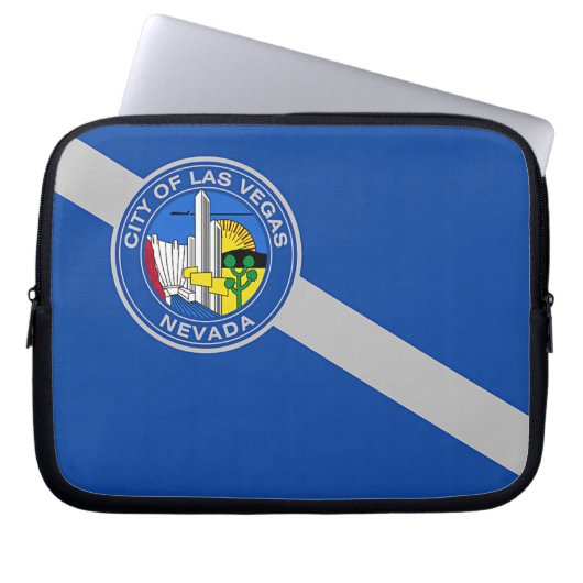 Las Vegas City Flag Laptop Sleeve (Vorderseite)