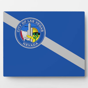 Las Vegas City Flag Plaque Fotoplatte