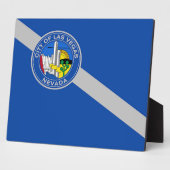 Las Vegas City Flag Plaque Fotoplatte (Seite)