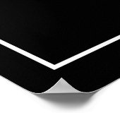 Las Vegas City Map - Las Vegas Black Map Poster (Ecke)