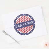 Las Vegas City Pride Emblem – American Identity Runder Aufkleber (Umschlag)