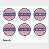 Las Vegas City Pride Emblem – American Identity Runder Aufkleber (Blatt)