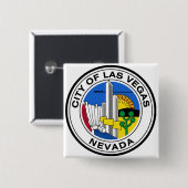 Las Vegas City Siegel (Nevada) Button (Vorne & Hinten)