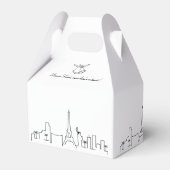 Las Vegas | City Skyline-Gastgeschenk Hochzeit Geschenkschachtel (Rückseite)