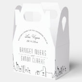 Las Vegas | City Skyline-Gastgeschenk Hochzeit Geschenkschachtel (Geöffnet)