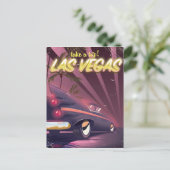 Las Vegas Classic Reiseplakat Postkarte (Stehend Vorderseite)