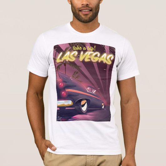Las Vegas Classic Reiseplakat T-Shirt (Vorderseite)