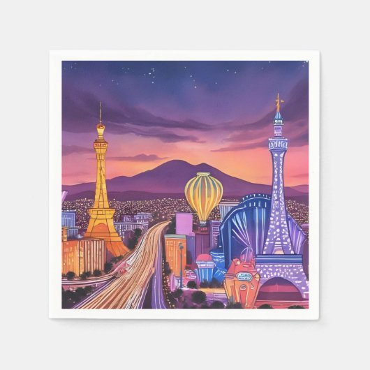 Las Vegas Cocktail Napkin Serviette (Vorderseite)