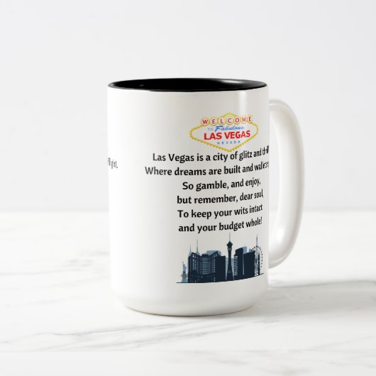 Las Vegas Coffee Tasse (VorderseiteRechts)