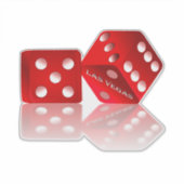 Las Vegas Craps Dice Aufkleber (Vorderseite)