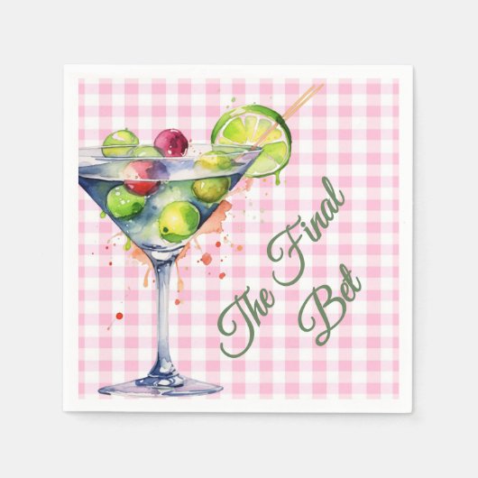 Las Vegas Custom Bacheloretto Papierserviette (Vorderseite)