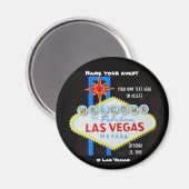 Las Vegas Custom-Ereignis Magnet (Vorderseite/Rückseite)