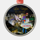 Las Vegas Custom Ornament Aus Metall (Vorne)