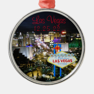Las Vegas Custom Red Ornament Aus Metall