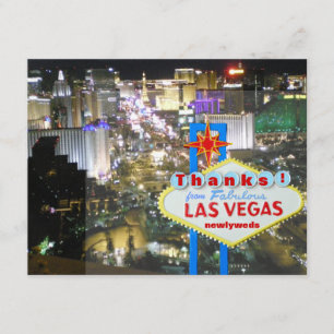 Las Vegas danken Ihnen Jungvermählten Dankeskarte