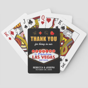 Las Vegas dankt Ihnen, unsere Geschenke für Hochze Spielkarten