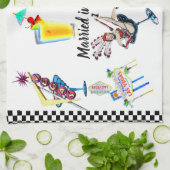 Las Vegas, das Braut oder Bräutigam Wedding ist Geschirrtuch (Gefaltet)