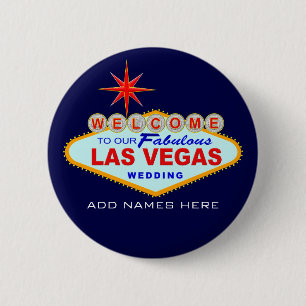 Las Vegas, das Knopf Wedding ist Button