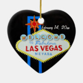 Las Vegas, das Memento Wedding ist Keramik Ornament (Hinten)