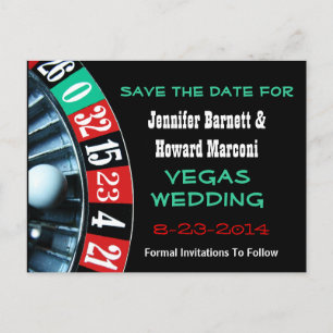 Las Vegas, das Save the Date Postkarte Wedding ist