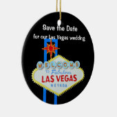 Las Vegas, das Save the Date Wedding ist Keramikornament (Rechts)