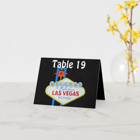 Las Vegas, das zugewiesene Sitzplätze Wedding ist Karte (Gelbe Blume)