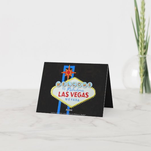 Las Vegas, das zugewiesene Sitzplätze Wedding ist Karte (Rückseite)