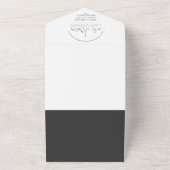 Las Vegas Deko Skyline | Hochzeit All In One Einladung (Außenbereich)