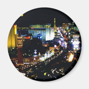Las Vegas Der Streifen in der Nacht Magnet