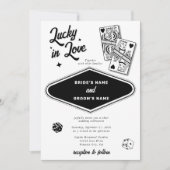 Las Vegas Destination Casino Lucky Lucky Liebe Hoc Einladung (Vorderseite)