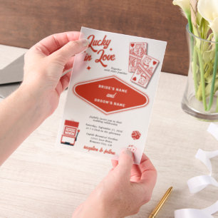 Las Vegas Destination Casino Lucky Lucky Liebe Hoc Pergament Einladungen