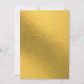 Las Vegas Destination Perfect Match Wedding Gold Einladung (Rückseite)