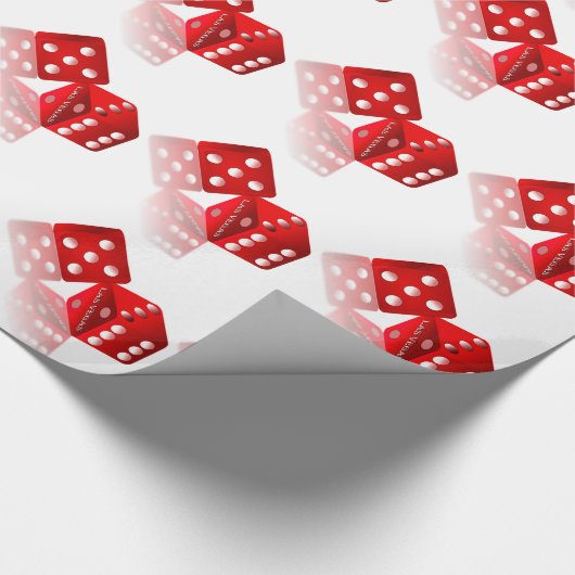 Las Vegas Dice Geschenkpapier (Ecke)