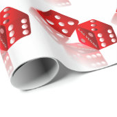 Las Vegas Dice Geschenkpapier (Rolleneckpunkt)